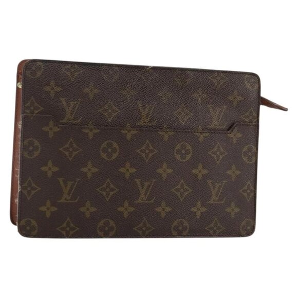 LOUIS VUITTON Monogram Pochette Homme Clutch Bag M51795 LV Auth ep10935 - Picture 1 of 16